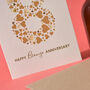 Love Hearts Bronze 8th Anniversary Card, thumbnail 5 of 8