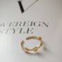 18 K Gold Plated Silver Geometric Stacking Ring, thumbnail 6 of 6
