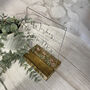 Floral Personalised Guest Book Sign Clear A5 With Custom Names And Date, thumbnail 4 of 6