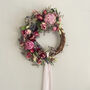 Rose, Peony And Lavender Dried Flower Wreath, thumbnail 4 of 6