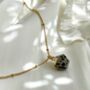 Dalmatian Jasper Geometric Charm Necklace, thumbnail 3 of 4