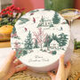 Personalised Winter Scene Christmas Cake Tin Gift For The Family, thumbnail 1 of 2