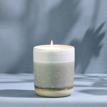 Handmade Lavender And Bergamot Ceramic Candle, 2 of 4