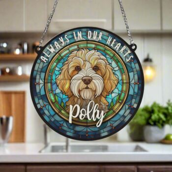 Cockapoo Apricot Memorial Suncatcher, 3 of 6