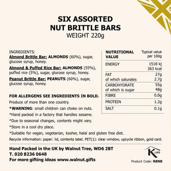 Great Taste Nut Brittle Six Bar Gift Box, 7 of 8