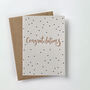 'Congratulations' Polka Dot Letterpress Card, thumbnail 2 of 3