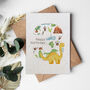 Dinosaur Birthday Three Plantable Seed Card, thumbnail 1 of 2