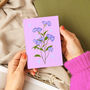 Delicate Floral Card Lilac, thumbnail 2 of 2