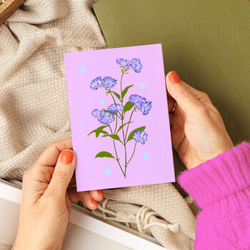 Delicate Floral Card Lilac, 2 of 2