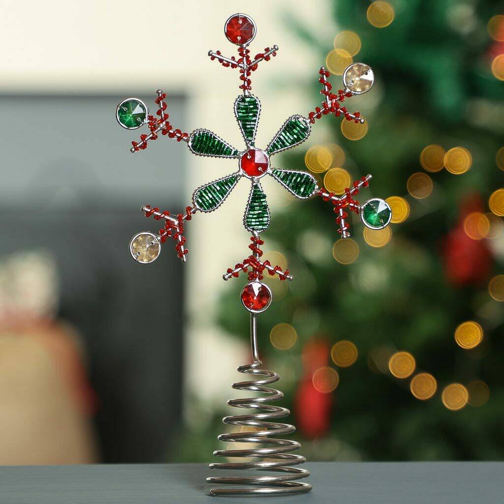 Shine Bright Handmade Christmas Tree Topper By Dibor