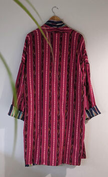 Men’s Striped Kimono Gown – Organic Cotton Luxury, 8 of 12