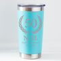 Personalised Birthday Crest Travel Cup – Double Wall Insulated, thumbnail 10 of 12