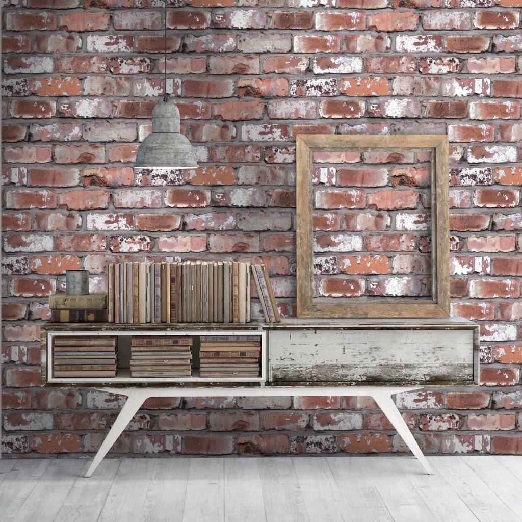 real red brick wallpaper by woodchip and magnolia by ...