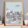 Personalised Leeds Print, thumbnail 3 of 10