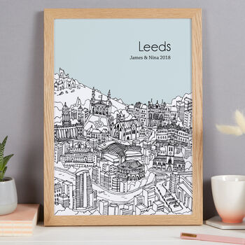 Personalised Leeds Print, 3 of 10