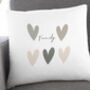 Our Family Personalised Heart Cushion, thumbnail 3 of 4