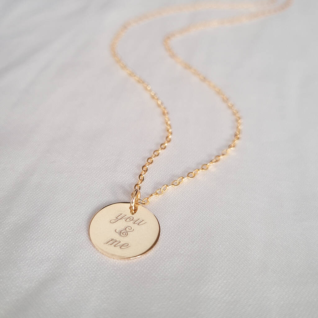 Personalised You And Me Necklace By Button and Bean ...