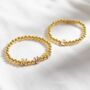 Personalised Gold Ball Colourful Bracelet, thumbnail 2 of 5