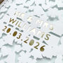 Personalised Foil Confetti Wedding Day Card, thumbnail 2 of 3