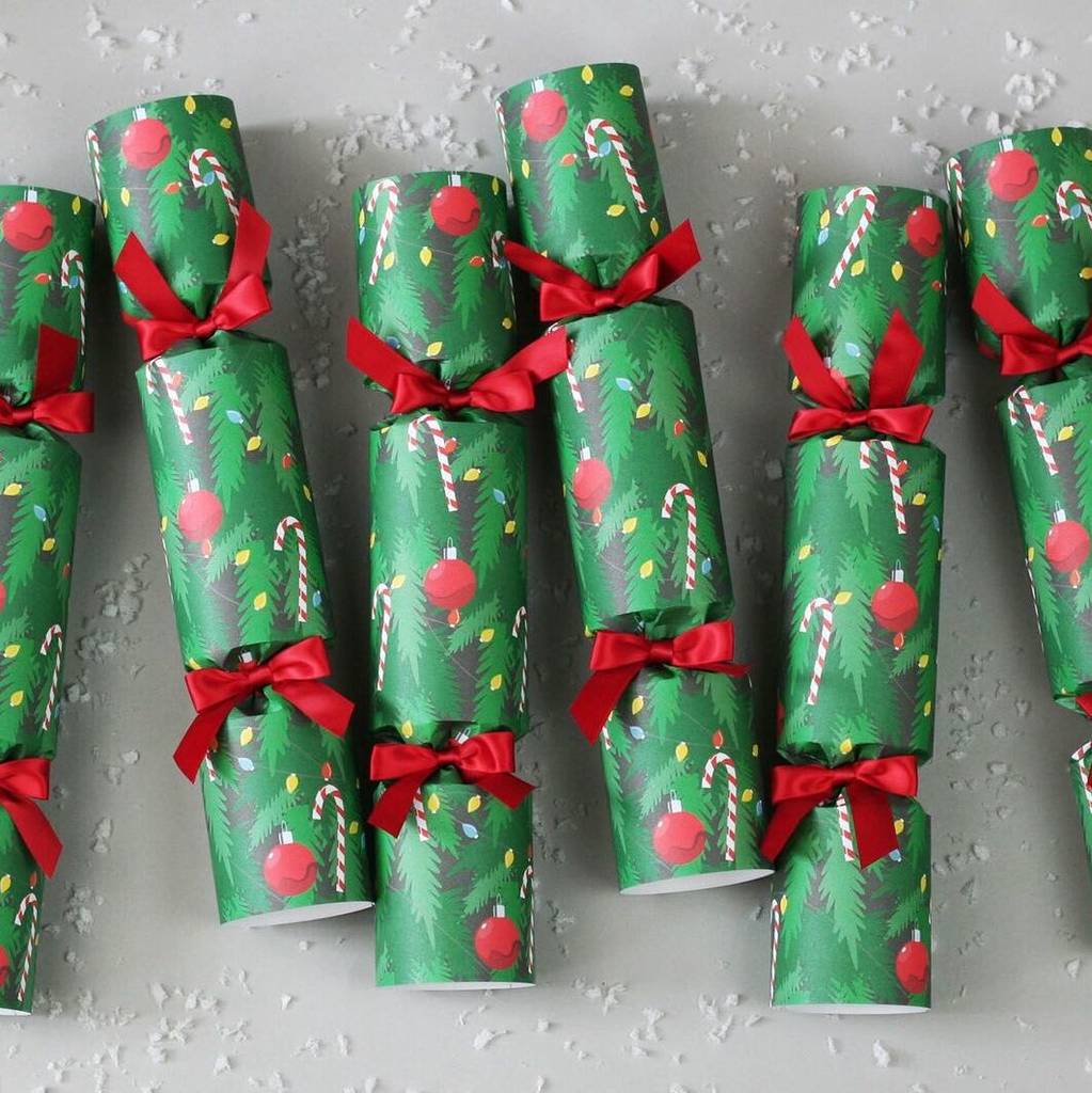 Six Luxury Christmas Tree Christmas Crackers, 1 of 6