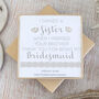 Wedding Earrings – ‘I Gained A Sister… ’, thumbnail 1 of 5