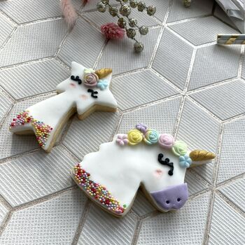 Letterbox Unicorn Handmade Vanilla Cookies, 3 of 9