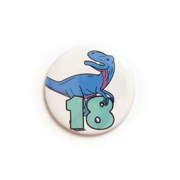 Number 18 Dinosaur Card And Badge Set, 2 of 4