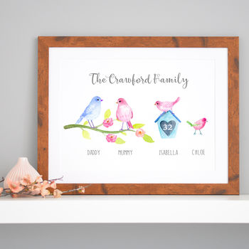 Personalised Birdie Family Art, 8 of 11