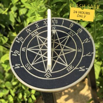 Handmade Star Sundial With Star Pattern, 7 of 7