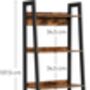 Ladder Shelf Industrial Living Room Bedroom Bookshelf, thumbnail 9 of 12