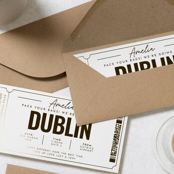 Personalised Surprise Trip Boarding Pass Gift Voucher, 9 of 9