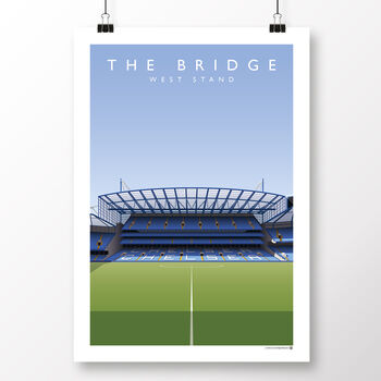 Chelsea Fc Stamford Bridge West Stand Modern Era Poster, 2 of 8