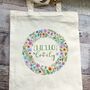 'Hello Lovely' Illustrated Tote Bag, thumbnail 1 of 9