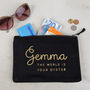 Personalised World Is Your Oyster Pouch, thumbnail 1 of 2