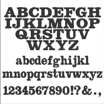 Large 29cm Straight One Line Rectangle Personalised Text Embroidered Fabric Iron On Patch, 4 of 6