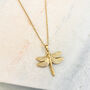 Delicate Dragonfly Pendant Necklace, thumbnail 2 of 3