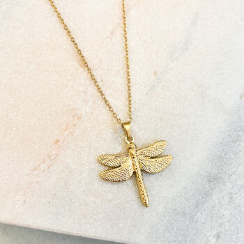 Delicate Dragonfly Pendant Necklace, 2 of 3