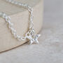 Sterling Silver Star Charm Anklet, thumbnail 3 of 4