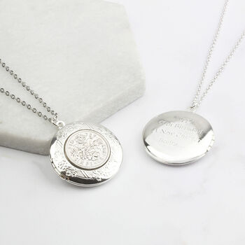 1928 To 1967 Personalised Sixpence Locket Necklace, 3 of 10