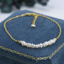 Sterling Silver Skinny Natural Pearl Bracelet, thumbnail 4 of 12