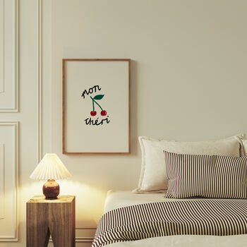 Mon Cheri Simple Hand Painted Wall Art Print, 8 of 9