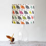 Colourful Guinea Fowl Handmade Stand Lampshade, thumbnail 2 of 8