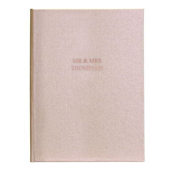 Personalised Hand Bound Woven Cloth Photo Album, 2 of 9