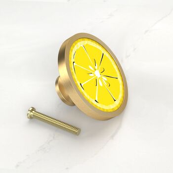 Citrus Summer Fruit Slice Cupboard Cabinet Knobs, 7 of 9