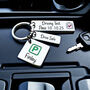 Driving Test Keyring, Personalised Silver First Car Keychain, Milestone Driver Gift, thumbnail 2 of 5
