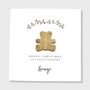 Personalised Beary Christmas Card Grandson Granddaughter, thumbnail 10 of 11