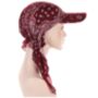 Chemo Headwear Beanie Hat Cap With Headscarf, thumbnail 3 of 9