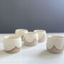 Espresso Cups In Natural Toasty Glaze Patterns, thumbnail 12 of 12