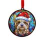 Yorkshire Terrier In Santa Hat Suncatcher Decoration, thumbnail 6 of 6