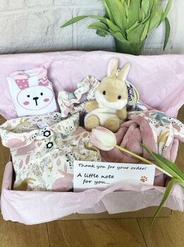 Easter Bunny Gift Box Onesie, 2 of 11